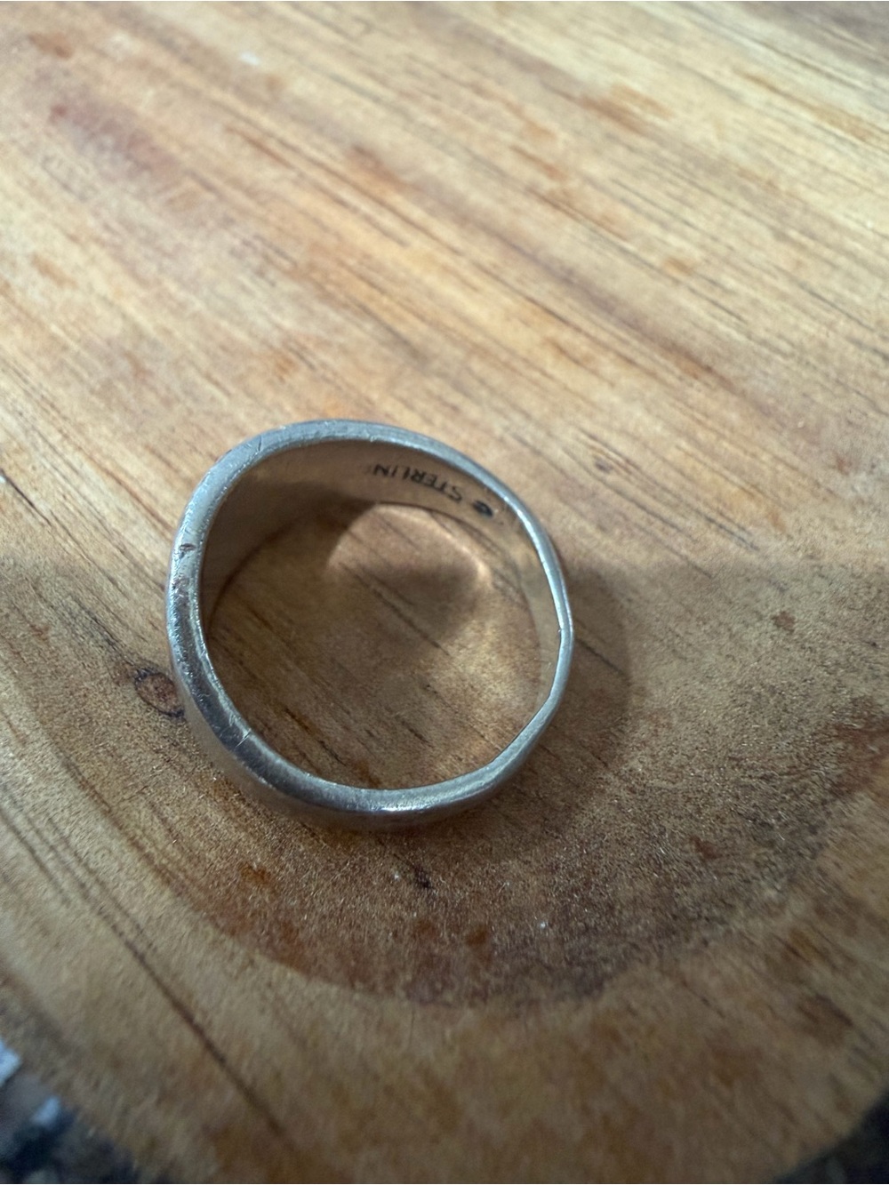 Sterling Silver Cross Inlay Ring Size 6 - Turquoise - Picture 4 of 4